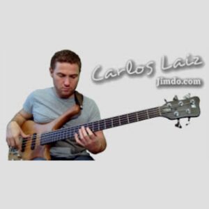 El bajista Carlos Laiz tocando en su primer vídeo de Youtube