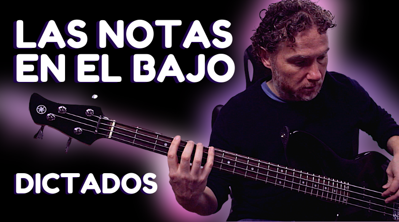 Notas en el diapasón del bajo